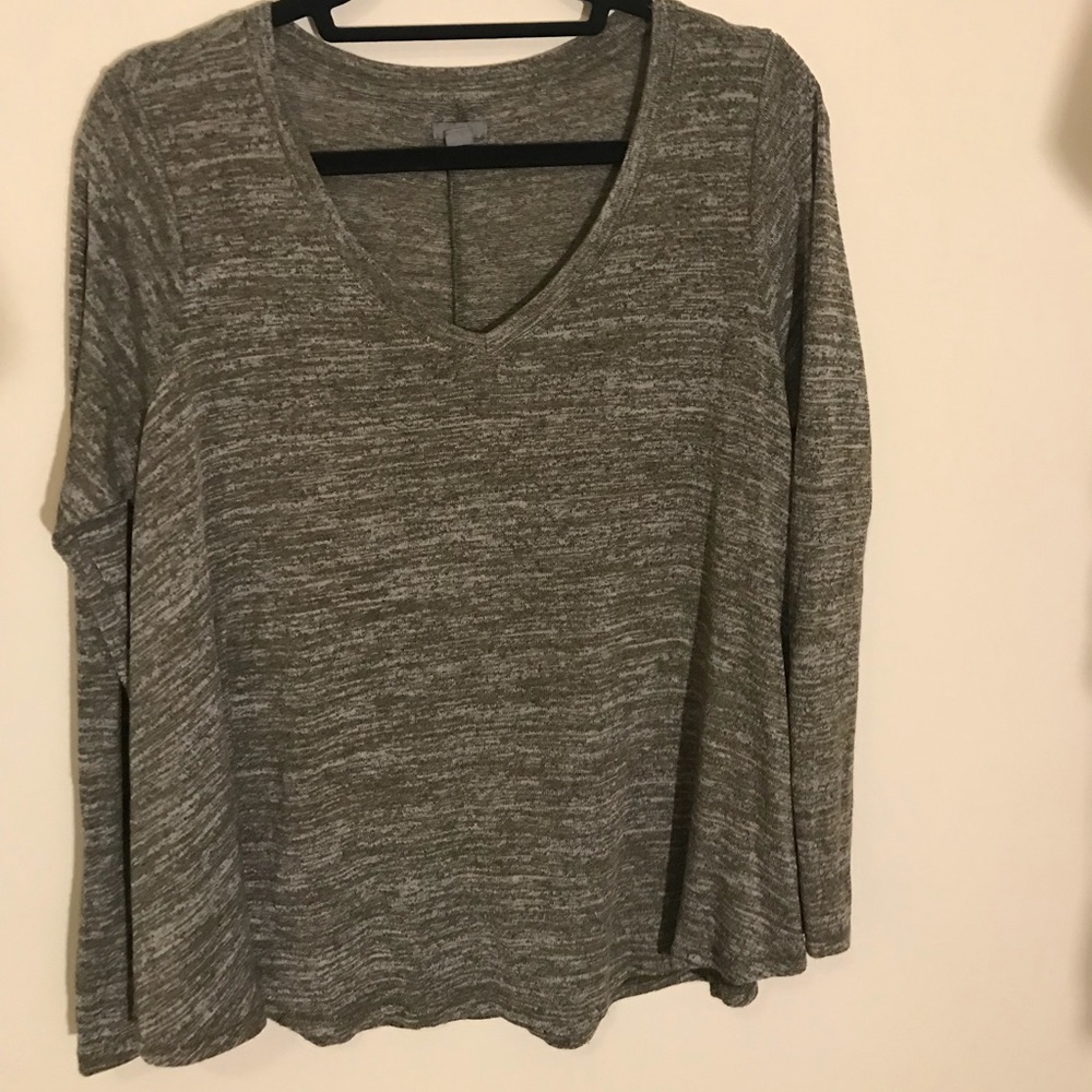 Green and grey Aerie light sweater